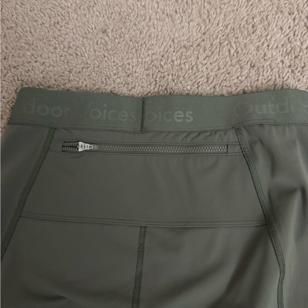 Outdoor Voices Superbloom 7/8 Leggings Color Tea Tree Size Small Zipper Pocket - Picture 4 of 4